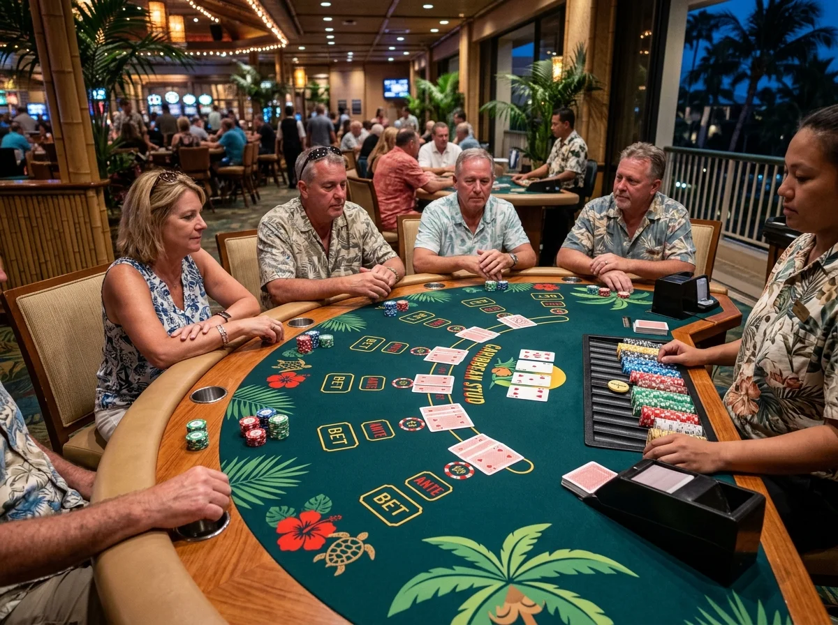 Poker Caribbean jeu de table BDMBet France